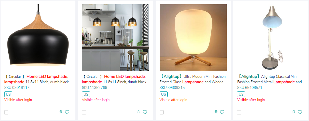 Home LED lampshade to Dropship to Etsy